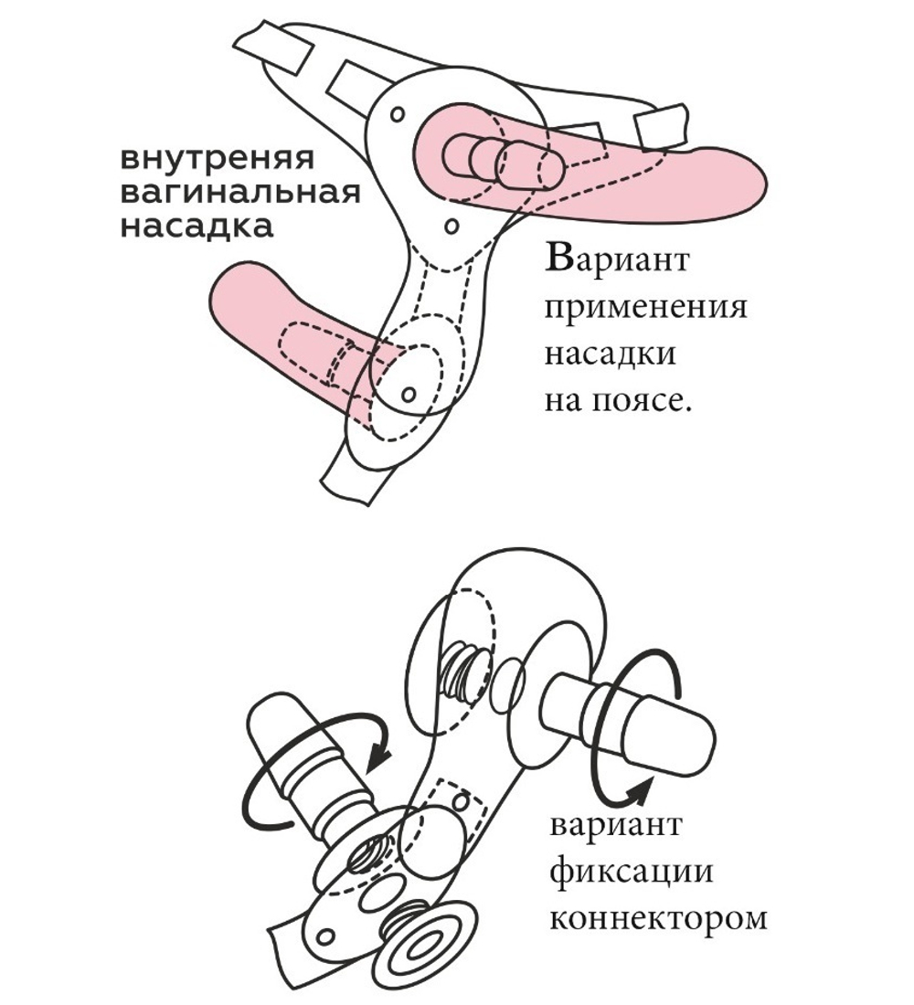 Насадка гигант для страпона Platinum 9 с коннектором 24,5 см