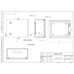 Корпус металлический ЭРА OPTIMA ЩМП-25.30.15 (250х300х150) IP54 У2 серый