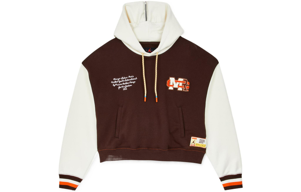 Jordan x Maison Chateau Rouge Crossover Colorblock Splicing Hoodie, DJ9763-203