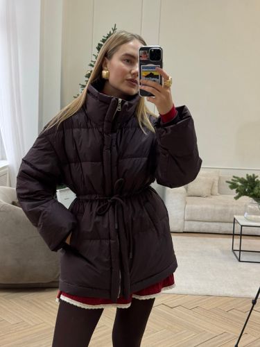 Пуховик Brunello миди шоколадный (предзаказ к 28 декабря)