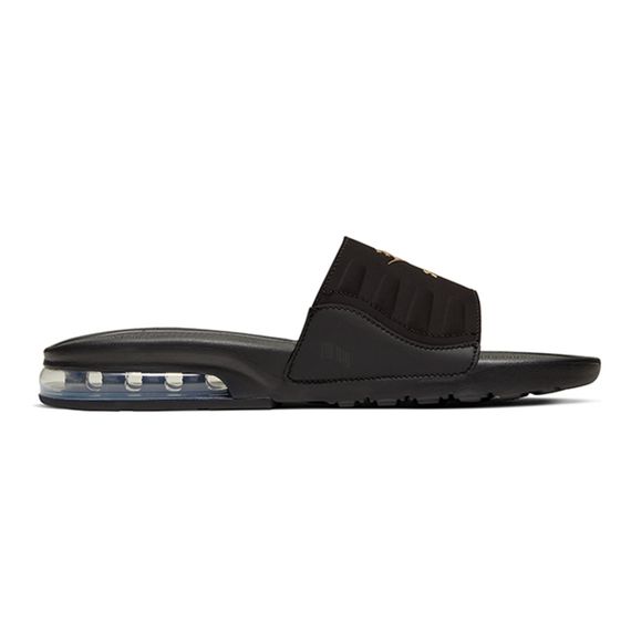 Nike Air Max Camden Slides 'Black Metallic Gold'