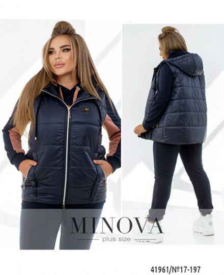 Жилет 17-197-синий Minova Фото 1