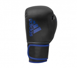 Перчатки боксерские Hybrid 80 черно-синие adiH80