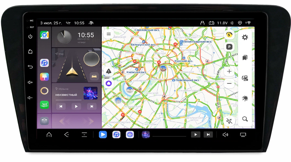 Магнитола для Skoda Octavia A7 2013-2020 - Kuberg QLed, Android 13, TS20, CarPlay, SIM-слот