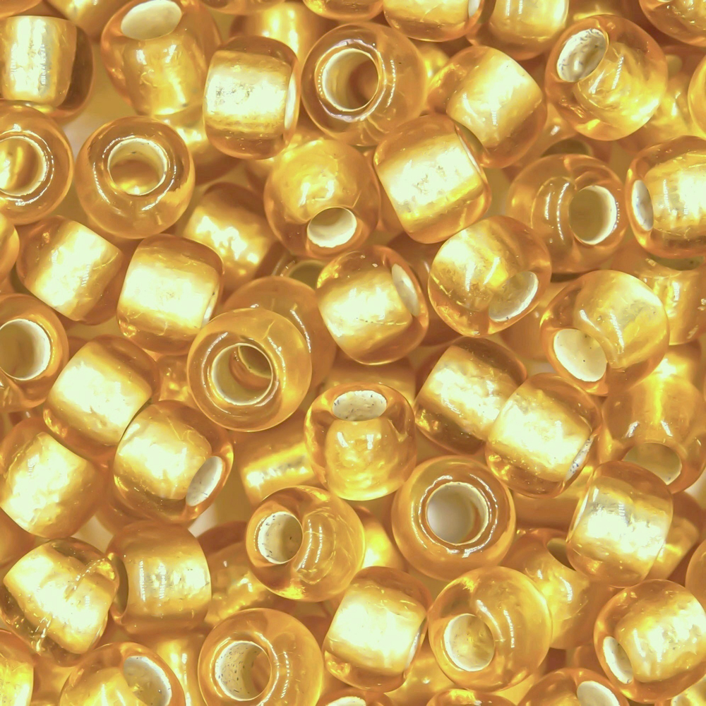 Японский бисер TOHO Round 6/0 (№22F), с внутренним серебрением, прозрачный матовый