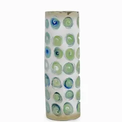 Ваза Aurelia II высота 58 см, белый, зелёный