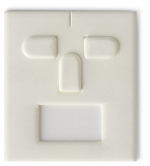 Вкладыш 03/наклонный/для гарнитура/3 язычка/окошко для бирки/прорезь для нитки