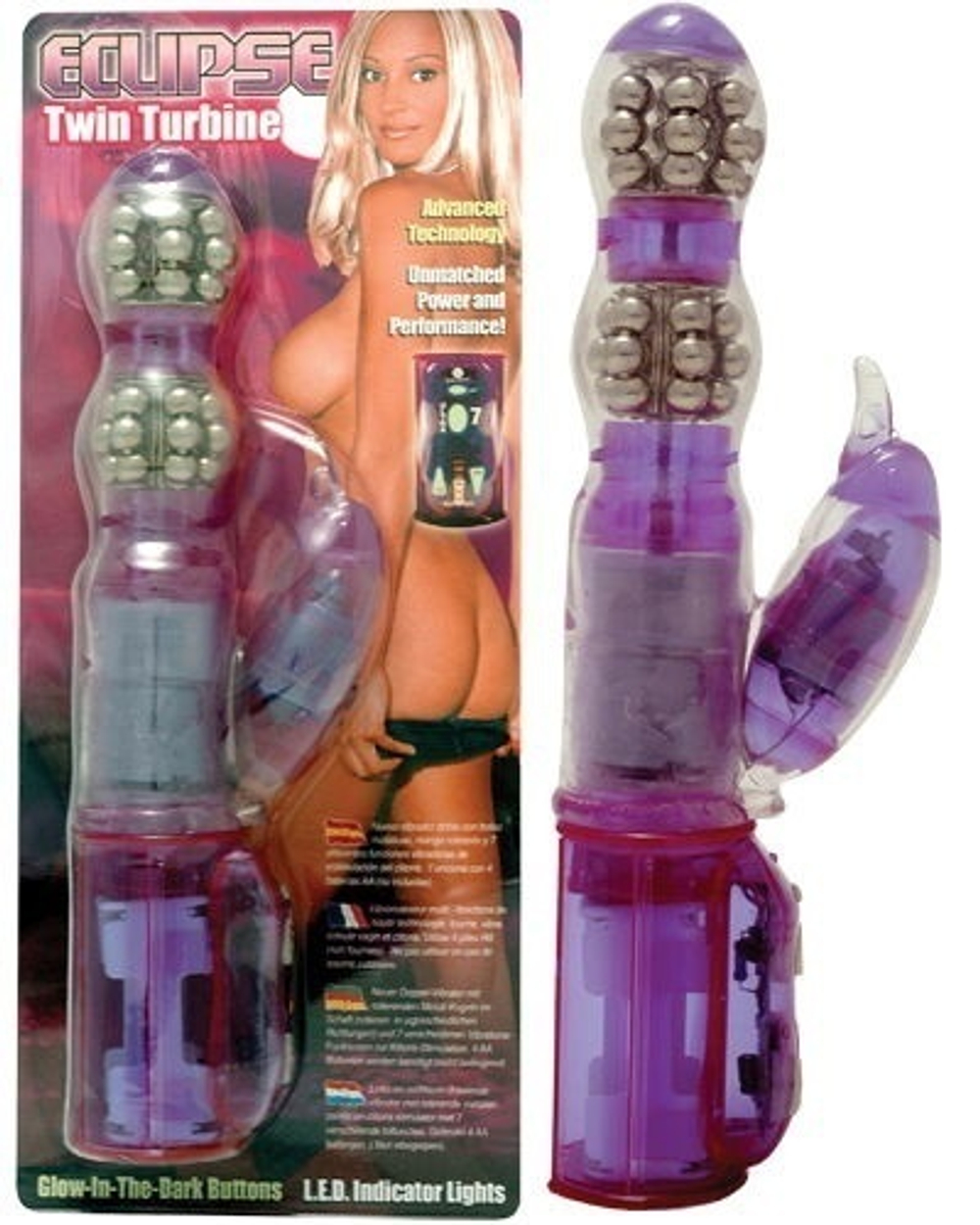 Супер - вибратор с клиторальным стимулятором