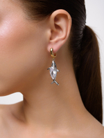Серьги "Crystal fish" Bicolor