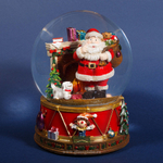Шар со снегом внутри "Большой Санта"