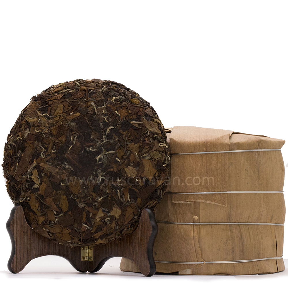 0540к Чай прессованный белый "ЛиДа, Бай Му Дань" (ци цзы бин, 357 гр)