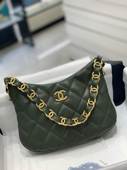 Chane1 Hobo Handbag 22 cm