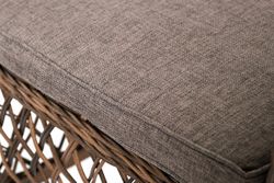 "Асти" лаунж-зона из искусственного ротанга на 4 персоны, цвет коричневый