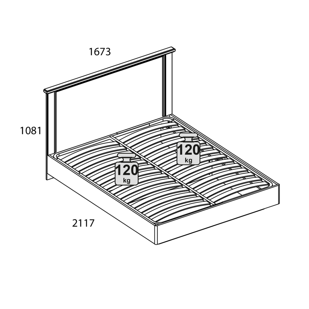TOSCANA NEW, Кровать 160 с подъемником. Цвет ПЕРСИДСКИЙ ЖЕМЧУГ/КАНЬОН