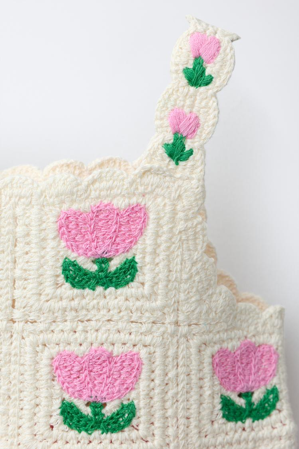 ZARA КОМБИНИРОВАННОЕ ПЛАТЬЕ КРЮЧКОМ С ЦВЕТОЧНЫМ УЗОРОМ, РОЗОВЫЙ