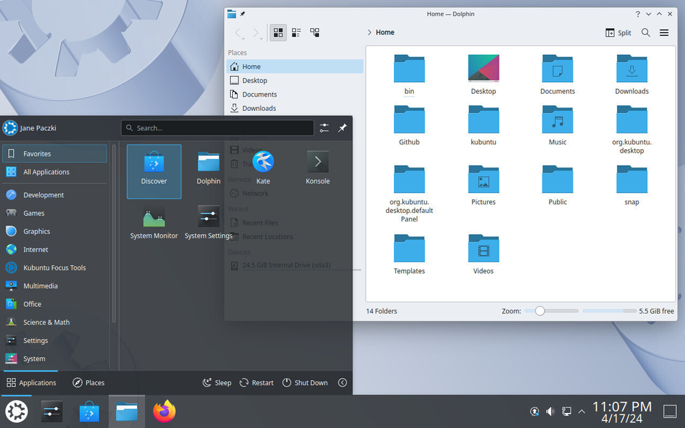 Kubuntu 24.04 (с лицензионным договором присоединения)