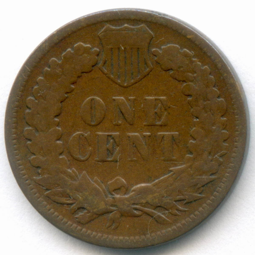 1 цент 1895 год. США. Голова индейца. Бронза F-VF