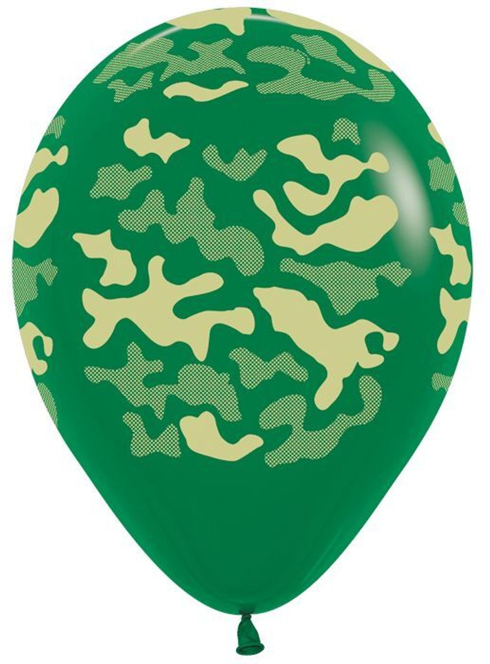 Шар (12"/30 см) Камуфляж, Темно-Зеленый Пастель, 5 ст. 12 шт.