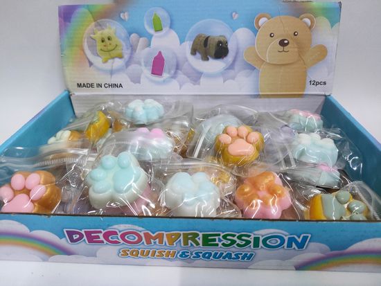 Антистресс Сквиш Лапка мини 4см в ассортименте