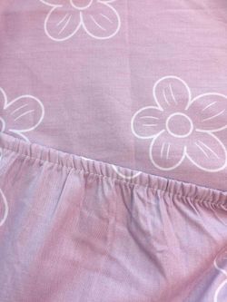 Простынь на резинке сатин Milky Garden "Syringa (компаньон)" 90x200 см