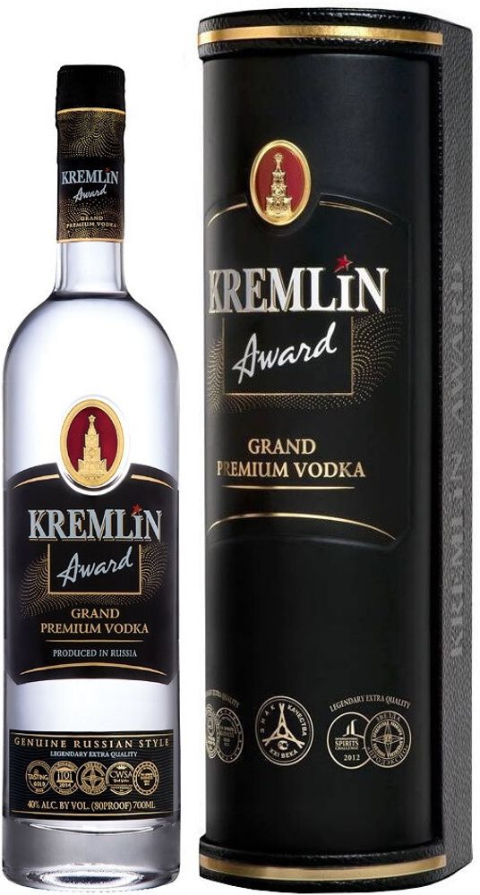 Водка Kremlin Award in leather tube, 0.7 л