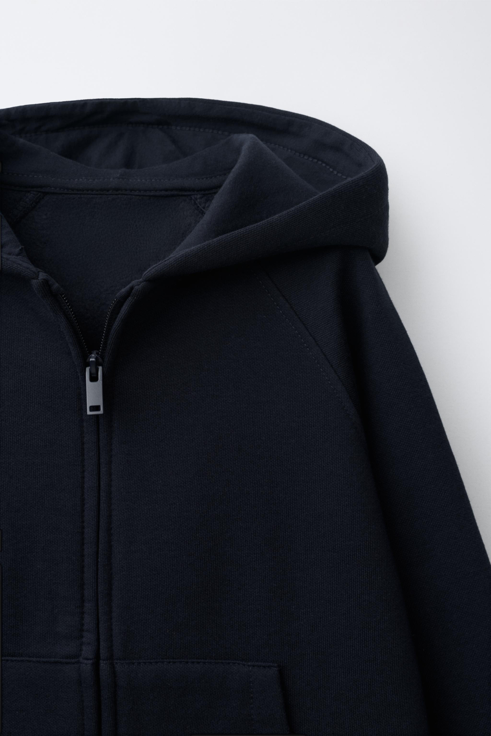 ZARA ХУДИ С МОЛНИЕЙ, МОРСКОЙ СИНИЙ