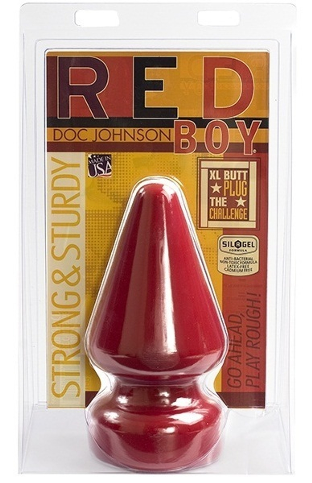 Огромная анальная пробка RED BOY