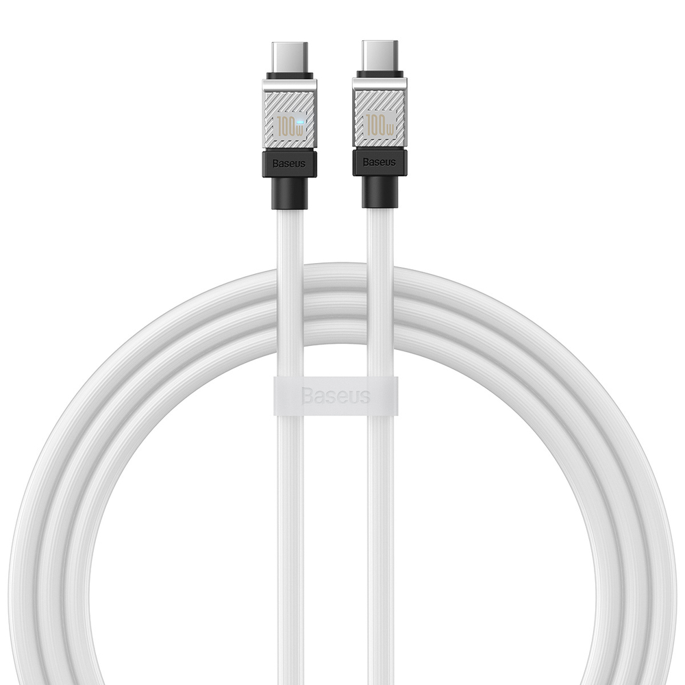 USB-C Кабель Baseus CoolPlay Charging+Data 100W 1m - White