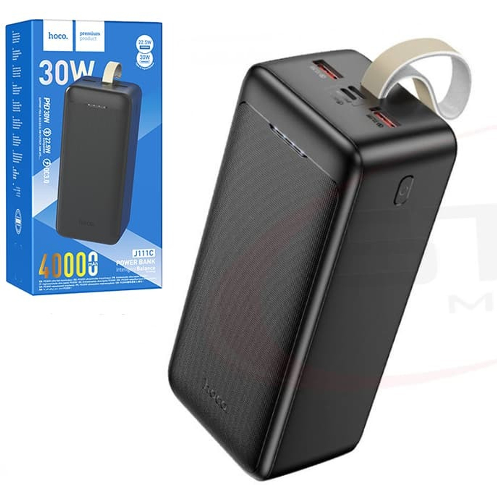 Портативный аккумулятор HOCO J111C 40000 mAh PD 30W  (черный)