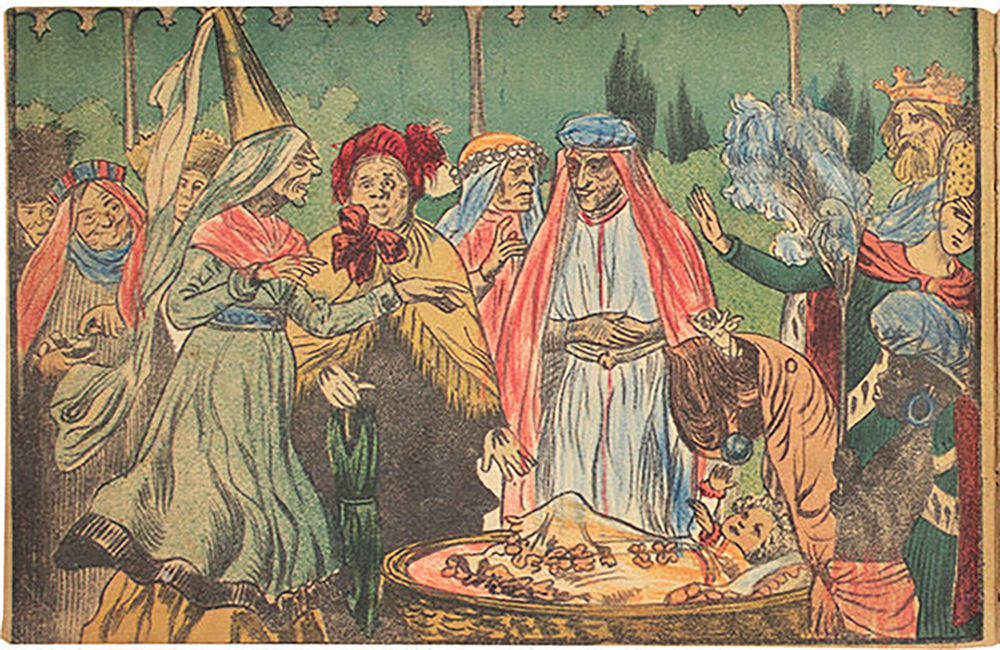 Спящая красавица. Сказки для раскрашивания. СПб.: Изд-во т-ва Екатерингофское печатное дело, 1910г.