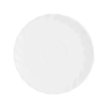 Блюдце «Трианон»; стекло; D=12,H=1см; белый 03022055