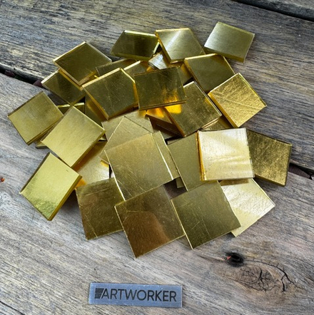 Золотая смальта 30х30 мм (2.5 гр) - 4 мм