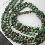 Гранат Цаворит (тсаворит), зеленый гранат, р-р 6.3мм, цена за нить 10 см