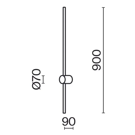 Настенный светильник (бра) Луч света / Light stick 3000К 10Вт Maytoni mod237wl-l11bs3k