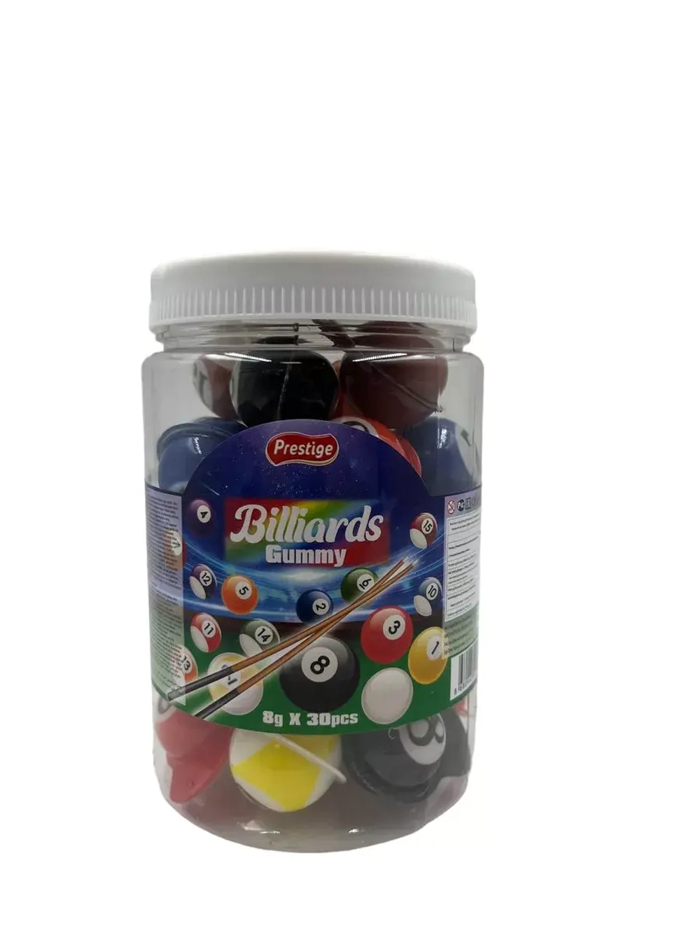 Жевательный мармелад "Биллиардные шары " 30шт