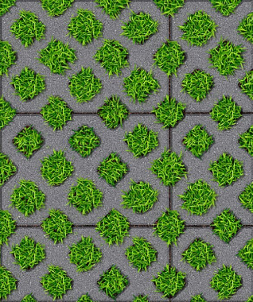 Тротуарная плитка Газонная решетка Стандарт (1 шт.) с укладкой