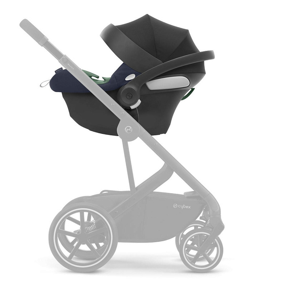 Коляска 3 в 1 Cybex Priam IV Chrome Brown complete и автокресло Aton B2 i-Size Bay Blue Mirage Grey