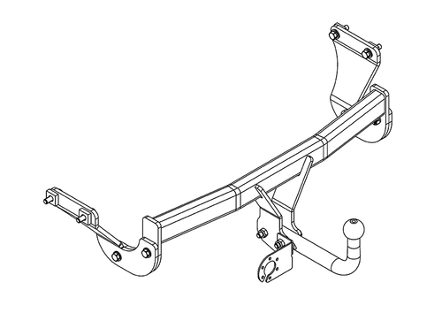 Фаркоп AvtoS для HYUNDAI I40 (2012-) с универсальной электрикой Smart(блок) и сертификатом в комплекте, арт.(HY 31+smart)