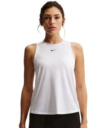 Женский топ теннисный Nike One Classic Dri-Fit Tank - white/black