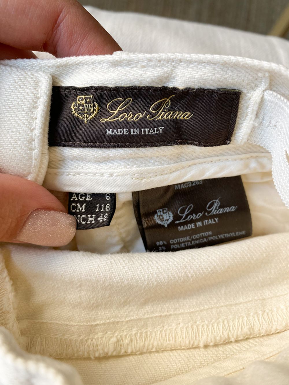 Новые джинсы Loro Piana, 116