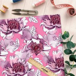 Ткань оксфорд 600 раскрывшиеся цветы