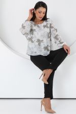 Блуза Красивая из шифона (вайт) Diolche