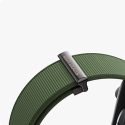 Ремешок зеленого цвета с магнитной фиксацией для смарт часов Apple Watch размером 42, 44, 45, 46, 49MM, серия Strap (YM Series) от Dux Ducis