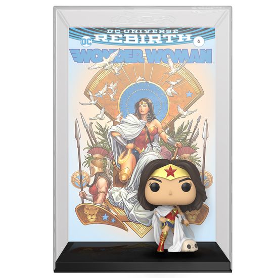Фигурка Funko POP! Comic Covers DC Wonder Woman 80th Wonder Woman (Rebirth) On Throne (03) 55010