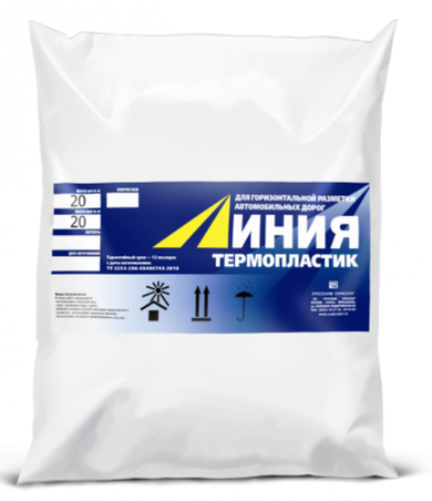 Термопластик со стеклошариками белый «Линия»