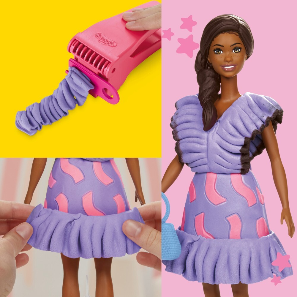 Play-Doh - Ciastolina BARBIE FASHIONISTA оборки + кукла G1359