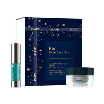 KLAPP Набор для мужчин KLAPP Men Skincare Set (50 ml Men 24H Cream + 15 ml Men Hangover Fight Serum)