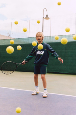 ZARA ТОЛСТОВКА С ЗАСТЕЖКОЙ-МОЛНИЕЙ PRINCE ®, ЗЕЛЕНОВАТО-СИНИЙ