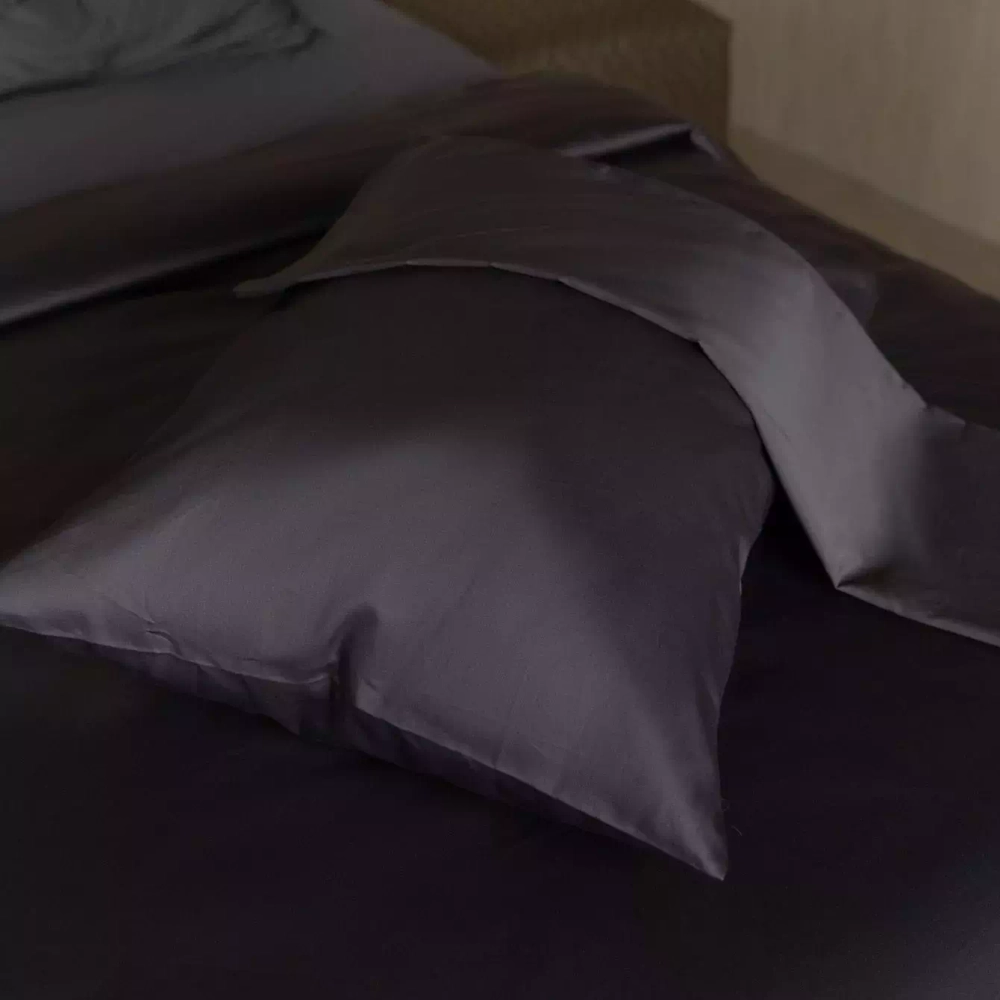 Постельное белье 2 спальное Mollen графитно-серое