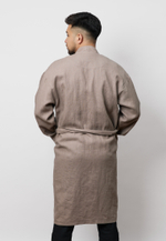 Шапан льняной длинный OYU TOLQYN BEIGE